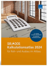 SIRADOS Kalkulations-Atlas 2024 für Roh- und Ausbau im Altbau 